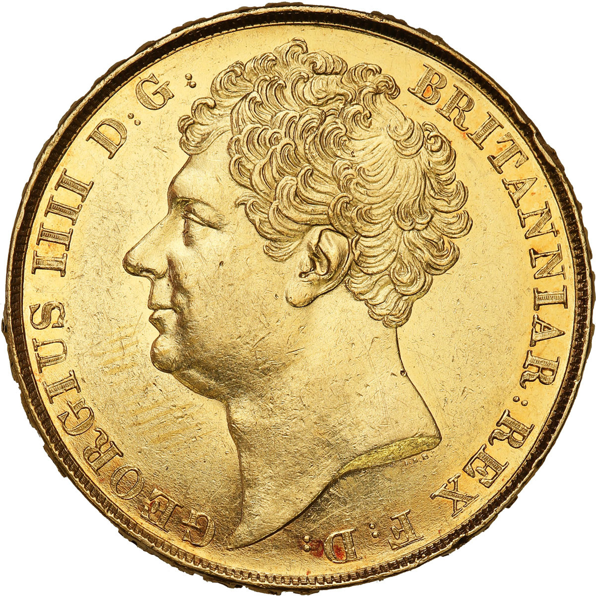 Wielka Brytania. George IV (1820-1830). 2 funty (podwójny souverain) 1823, Londyn - RZADKIE